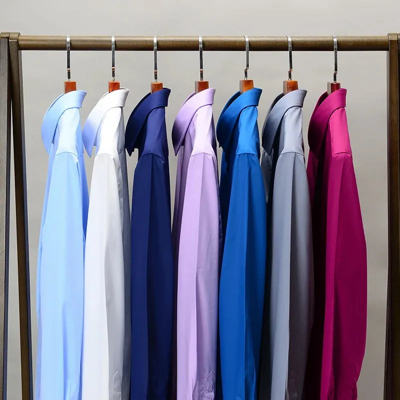 Men's Satin Lycra formal  Full Sleeve shirt Pink