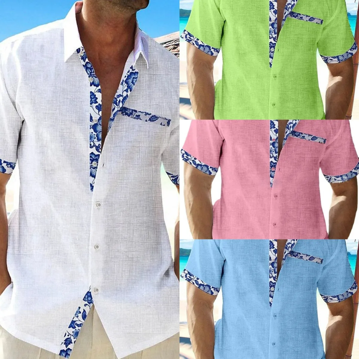 Men's Seaside Casual Shirts - GlamzLife