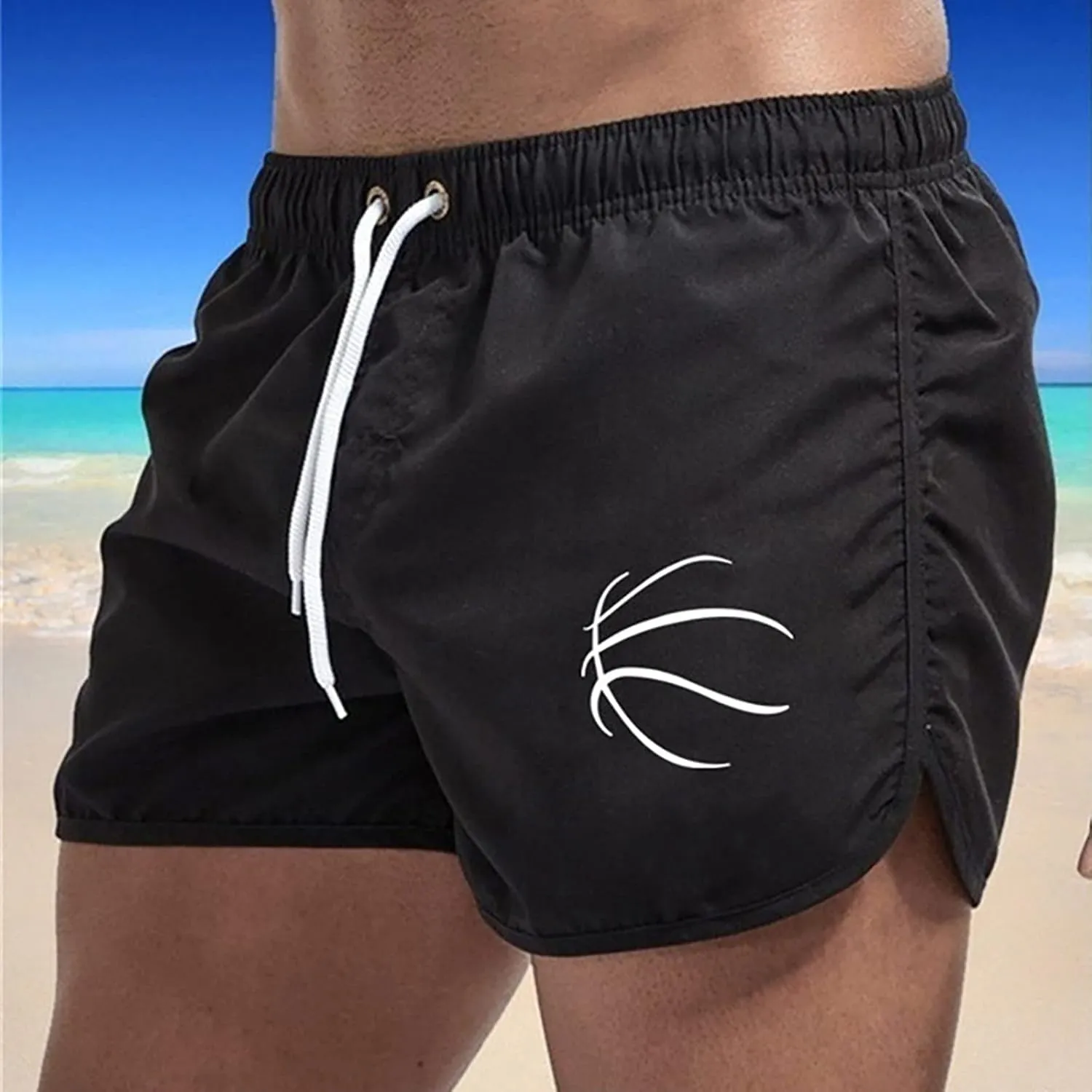 Mens Shorts with Zipper Pockets, Men's Workout Shorts with Phone Pocket Casual Athletic Performance Gym Shorts Activewear