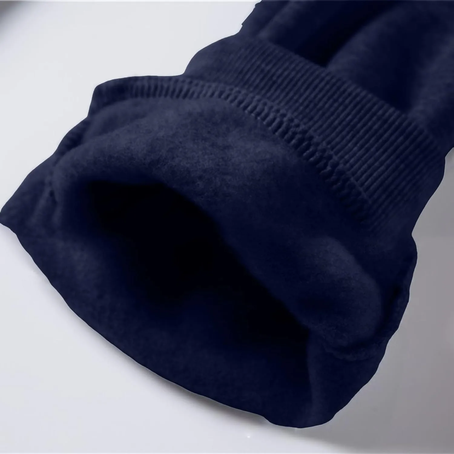 Men's Solid Color Jogger Pants Trendy Casual Straight Wide Leg Trousers Fall Winter Workout Running Sweatpants