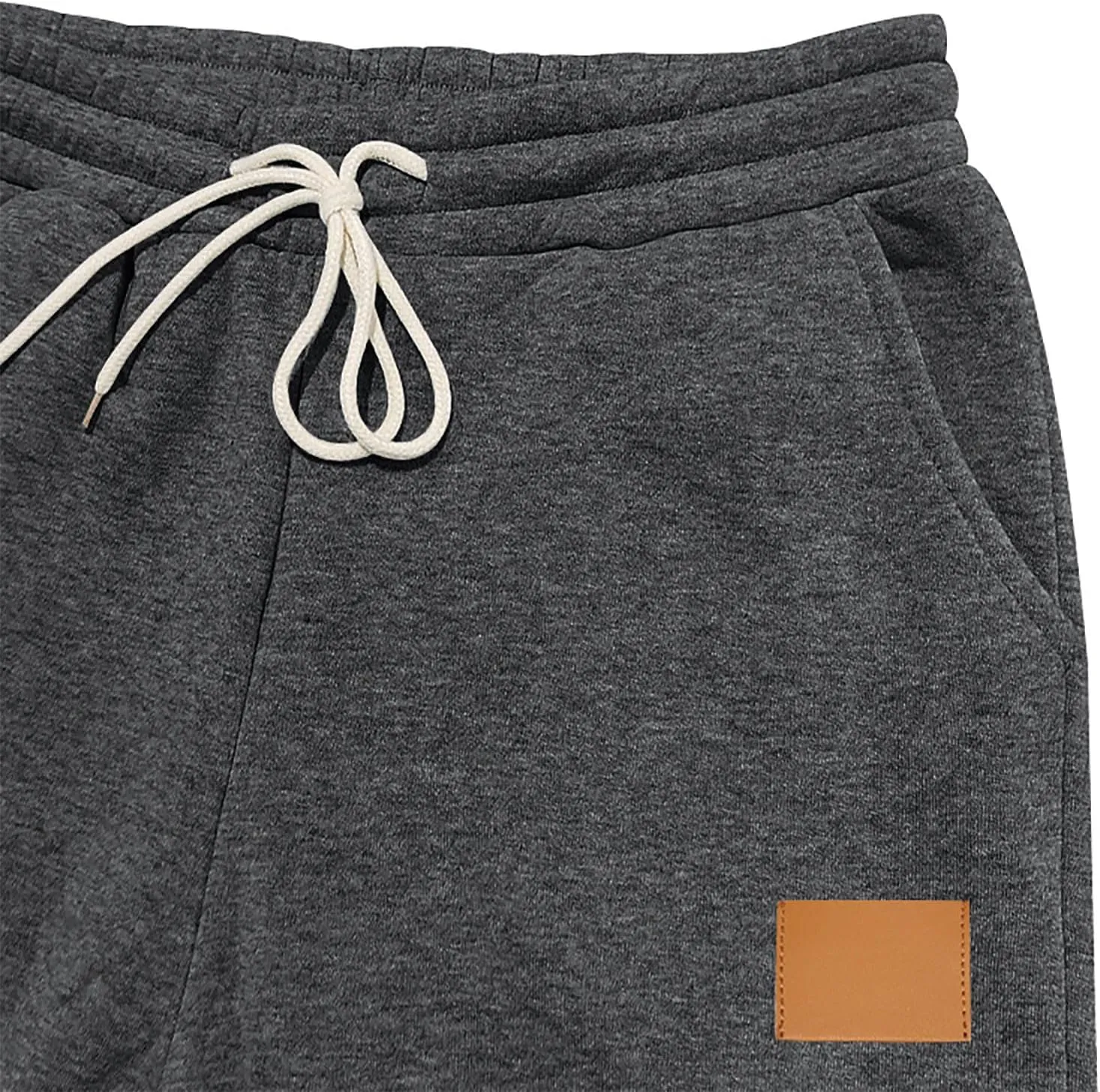Men's Stretch Cargo Pants, Lightweight Comfy Cargo Pants, Fleece Fleece Sweatpants High Stretch Multi-Pocket Cargo Pants