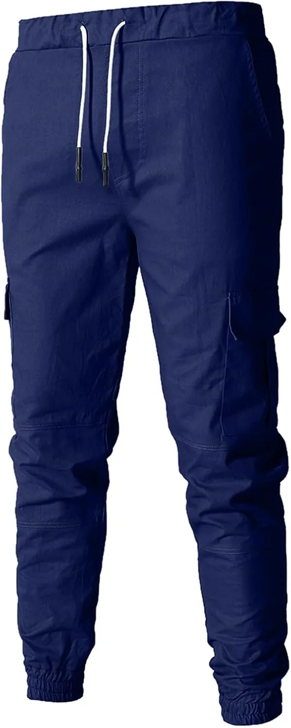 Mens Sweatpants with Pockets with Elastic Waistband Fleeced Cargo Pants Cargo Pants for Men Cargo Wear Cargo Men's