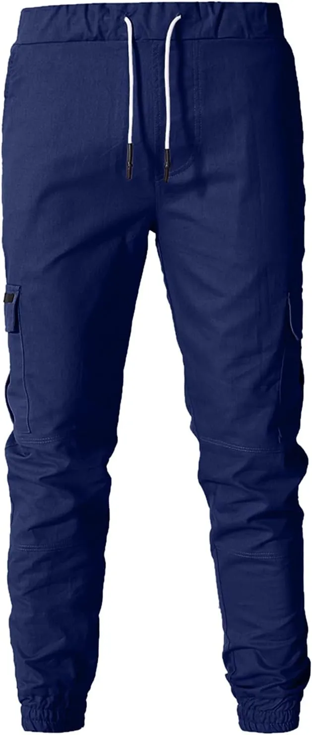 Mens Sweatpants with Pockets with Elastic Waistband Fleeced Cargo Pants Cargo Pants for Men Cargo Wear Cargo Men's