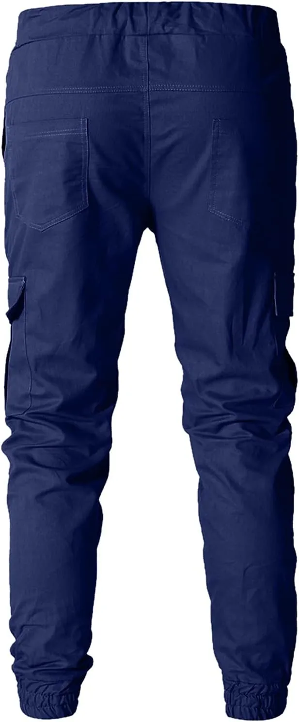 Mens Sweatpants with Pockets with Elastic Waistband Fleeced Cargo Pants Cargo Pants for Men Cargo Wear Cargo Men's