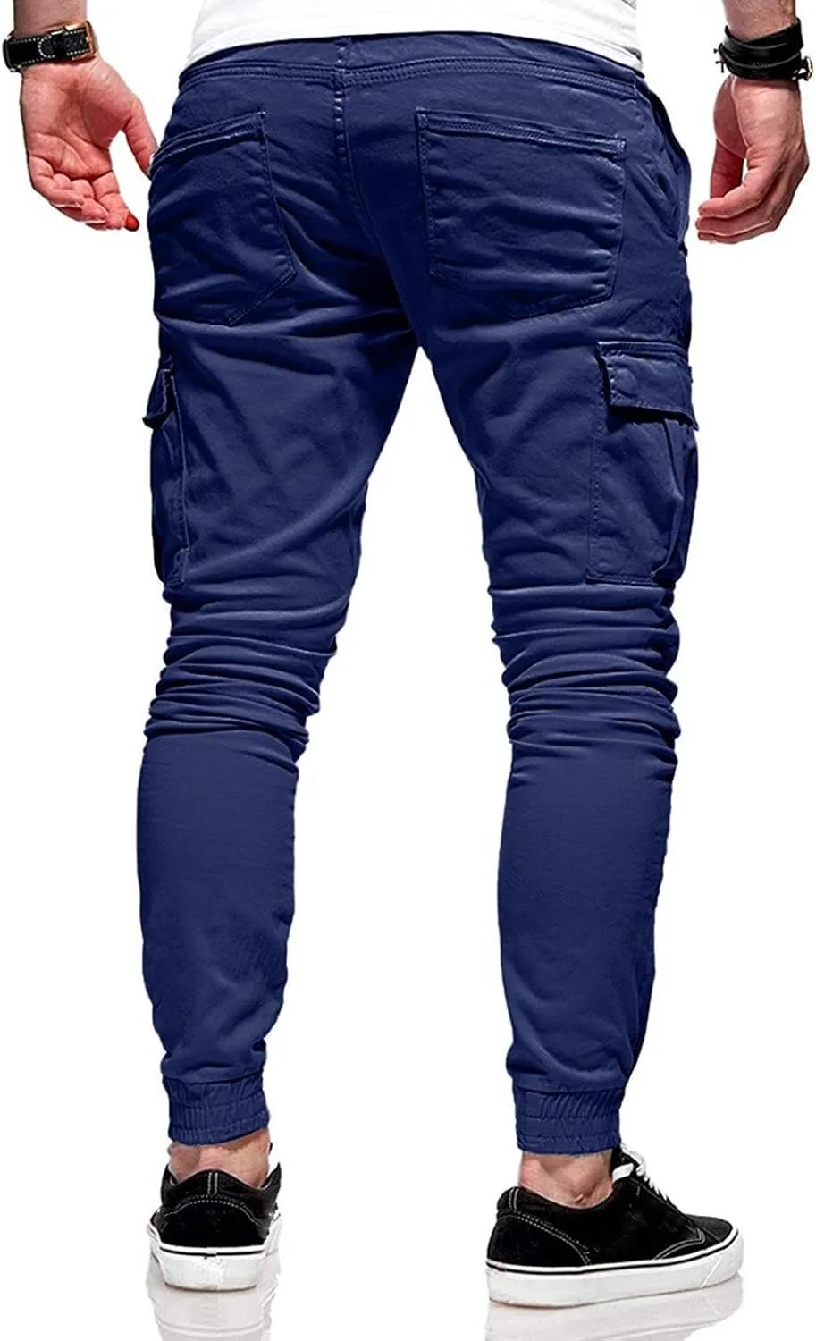 Mens Sweatpants with Pockets with Elastic Waistband Fleeced Cargo Pants Cargo Pants for Men Cargo Wear Cargo Men's