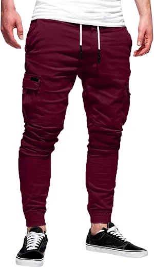 Mens Sweatpants with Pockets with Elastic Waistband Fleeced Cargo Pants Cargo Pants for Men Cargo Wear Cargo Men's
