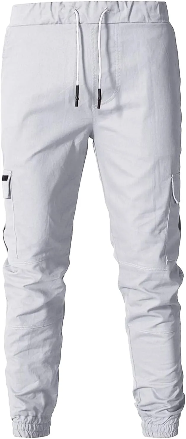 Mens Sweatpants with Pockets with Elastic Waistband Fleeced Cargo Pants Cargo Pants for Men Cargo Wear Cargo Men's