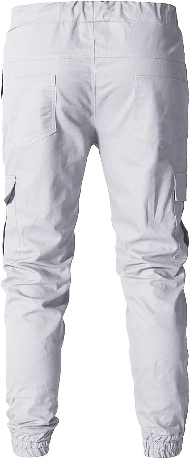 Mens Sweatpants with Pockets with Elastic Waistband Fleeced Cargo Pants Cargo Pants for Men Cargo Wear Cargo Men's