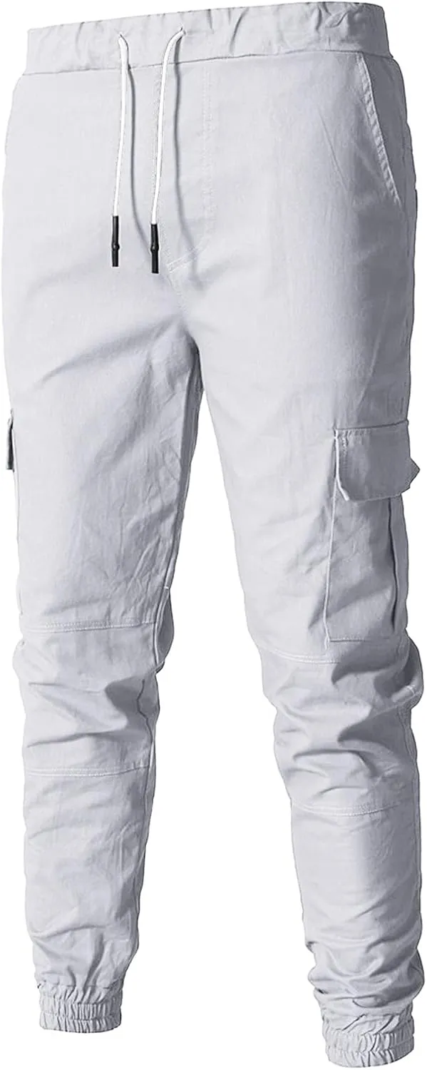 Mens Sweatpants with Pockets with Elastic Waistband Fleeced Cargo Pants Cargo Pants for Men Cargo Wear Cargo Men's