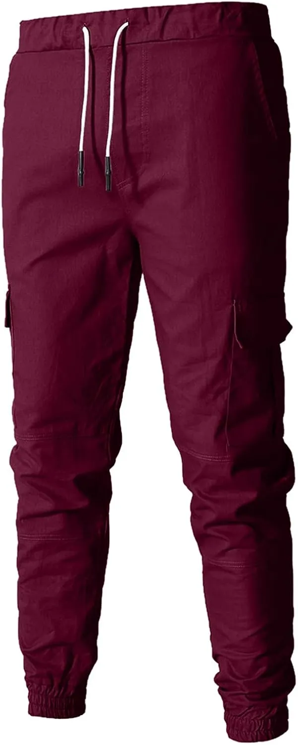 Mens Sweatpants with Pockets with Elastic Waistband Fleeced Cargo Pants Cargo Pants for Men Cargo Wear Cargo Men's