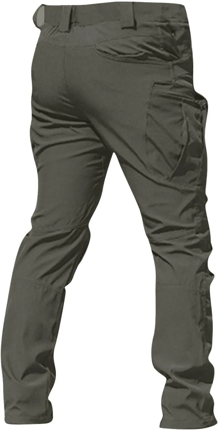 Men's Tactical Pants Waterproof Stretch Hiking Pants Multi Pockets Baggy Flex Camo Ripstop Cargo Pants Work Pants