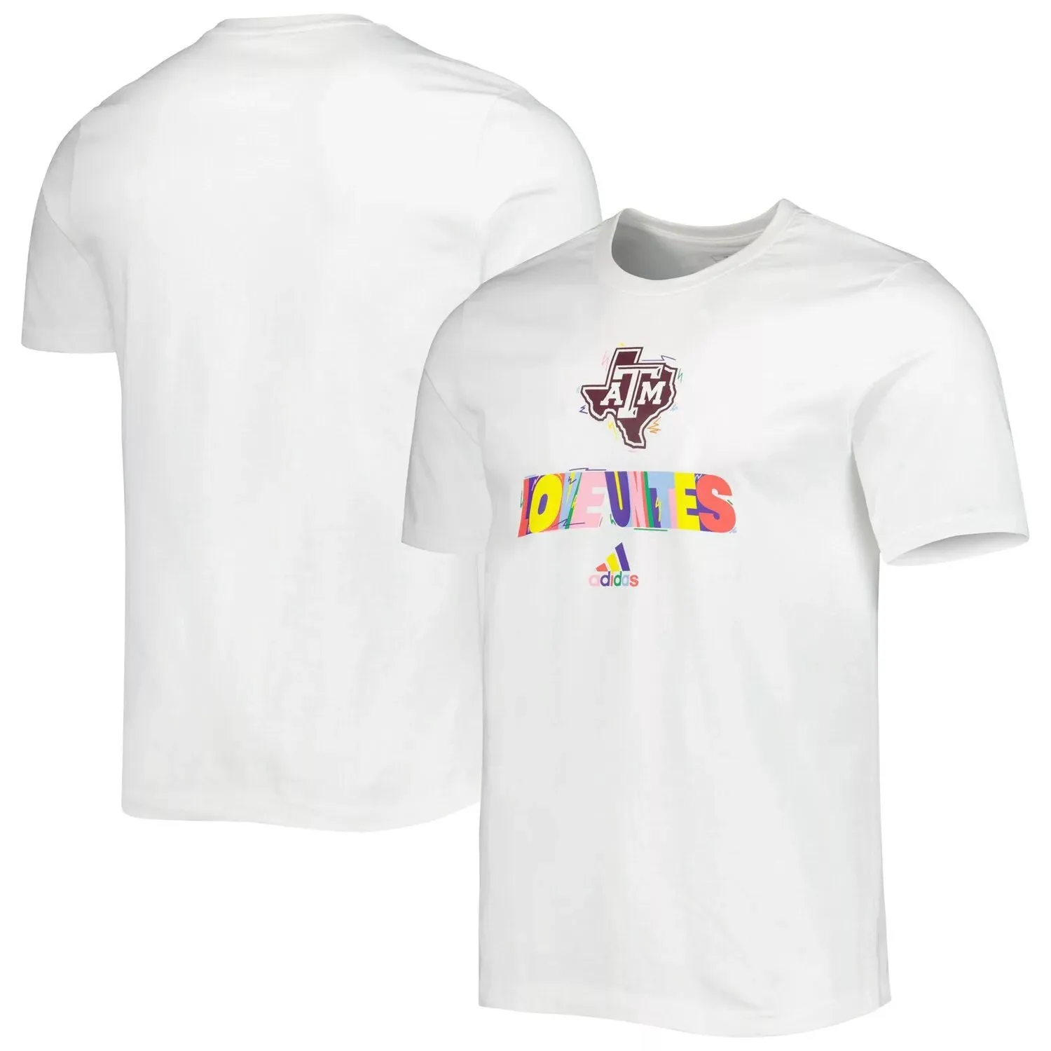 Men's Texas A&M Aggies Pride Fresh adidas White T-Shirt