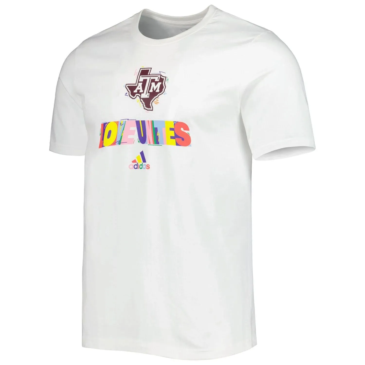 Men's Texas A&M Aggies Pride Fresh adidas White T-Shirt