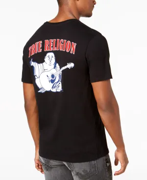 Men's True Religion Buddha Logo Crew Neck Short Sleeve T-Shirt black