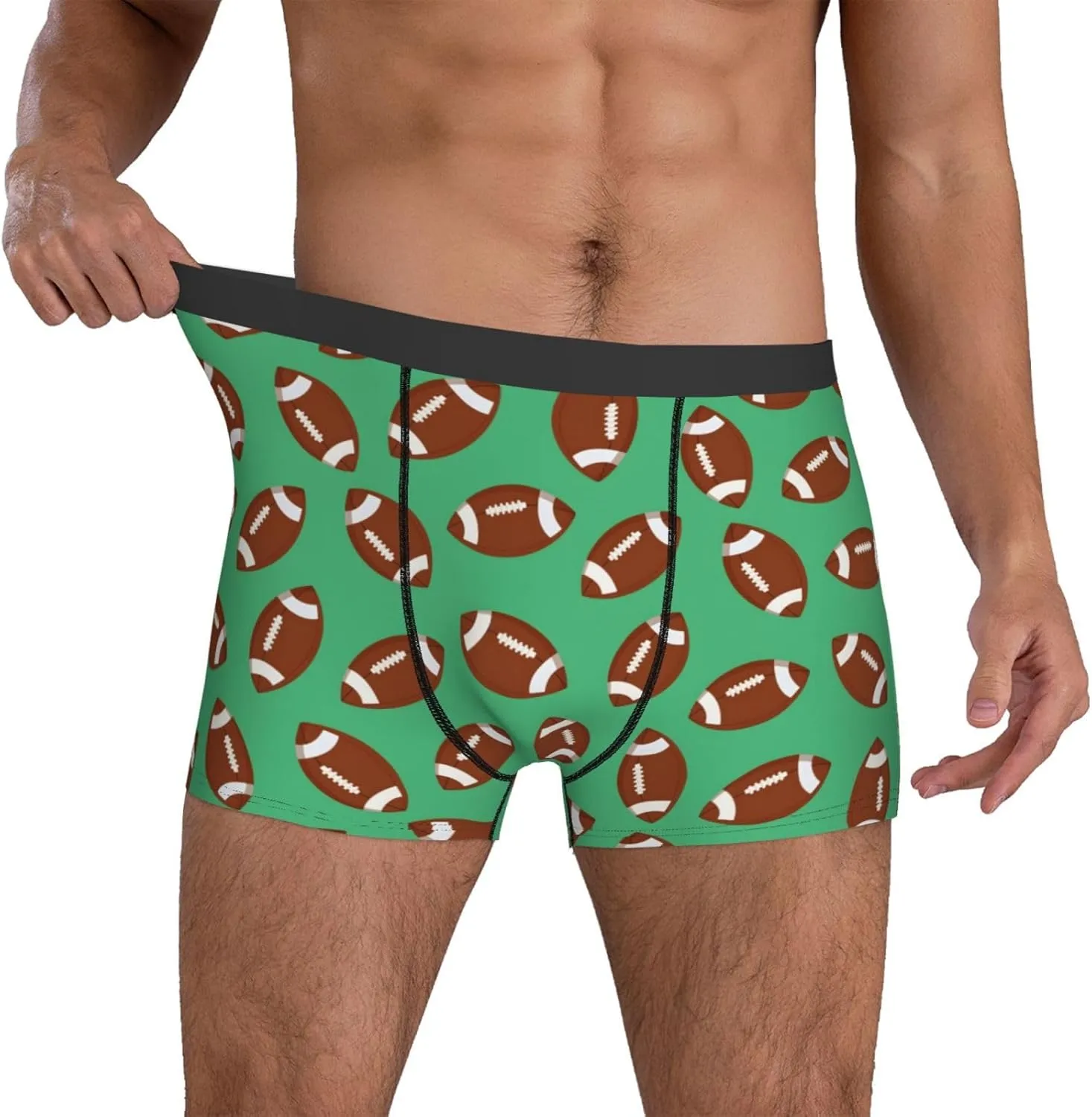 Men's Underwear Boxer Briefs Breathable Wide Waistband Boxer Shorts Underwear