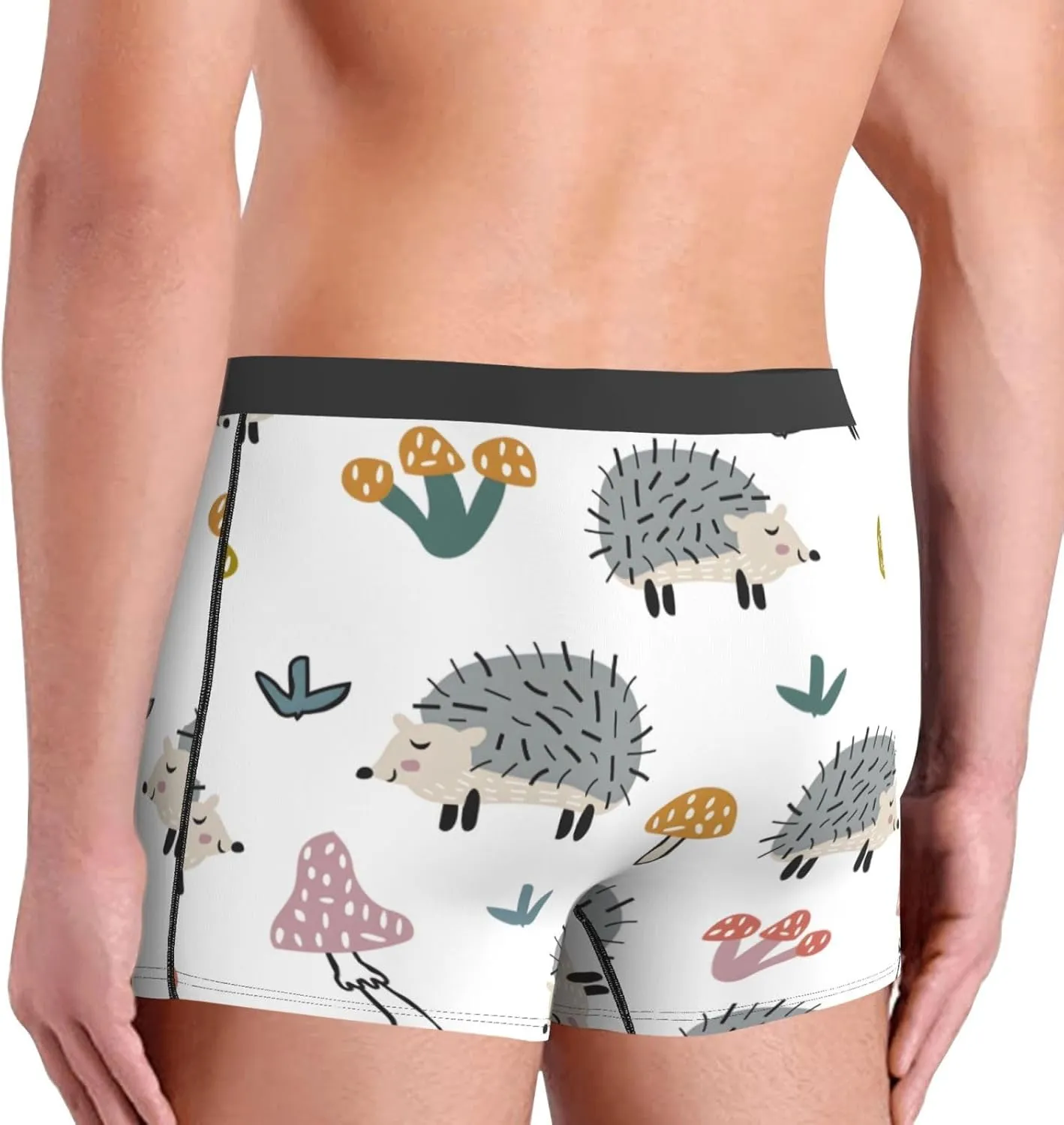 Men's Underwear Boxer Briefs Breathable Wide Waistband Boxer Shorts Underwear