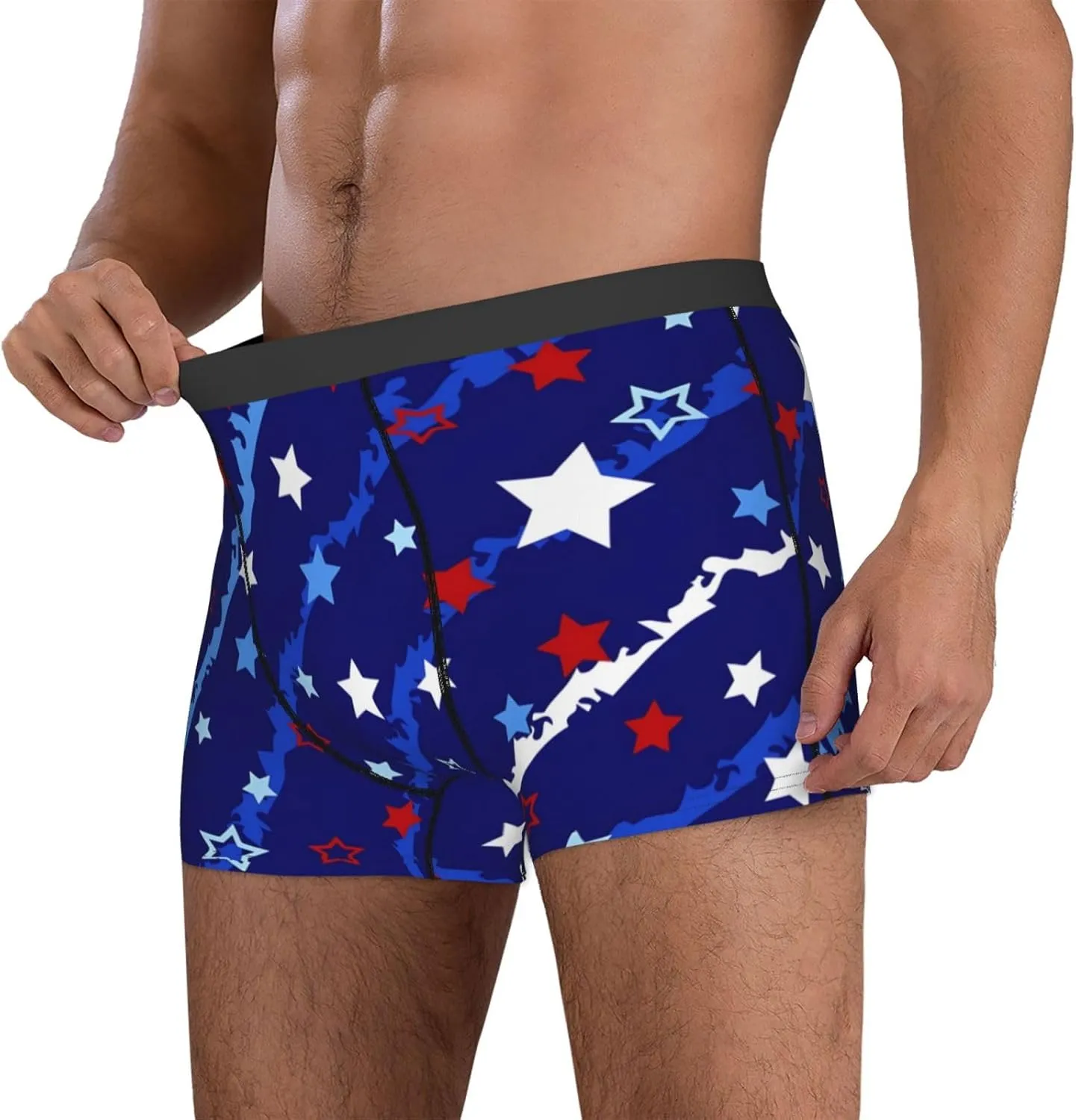 Men's Underwear Boxer Briefs Breathable Wide Waistband Boxer Shorts Underwear