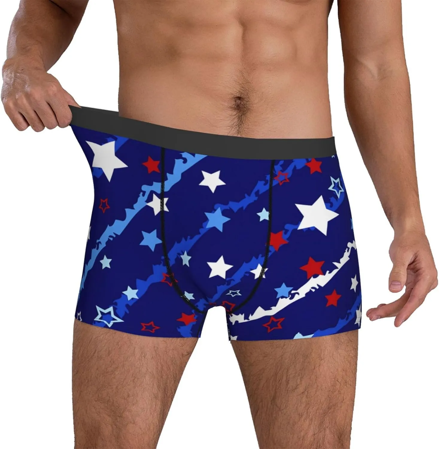 Men's Underwear Boxer Briefs Breathable Wide Waistband Boxer Shorts Underwear