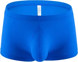 Mens Underwear Boxer Briefs Cotton Sexy High Waisted Breathable Underwear Stretch Comfort Pouch Trunks with Elastic Waistband
