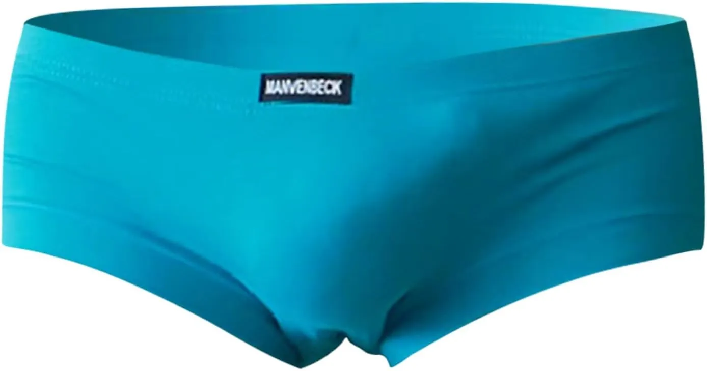 Mens Underwear Boxers Cotton Sexy Low Waisted Breathable Solid Color Underwear Stretch Comfortable Soft Pouch Boxer Briefs