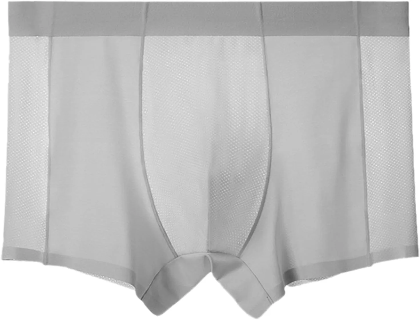 Mens Underwear Boxers Sexy High Waisted Cotton Breathable Underwear Stretch Soft Pouch Boxer Briefs with Elastic Waistband
