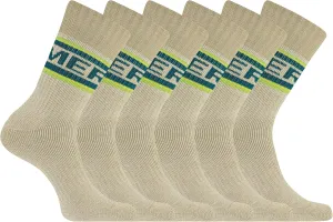 Merrell unisex-adult Brushed Cushion Thermal Crew Socks Cushioned Soft Inner Layer