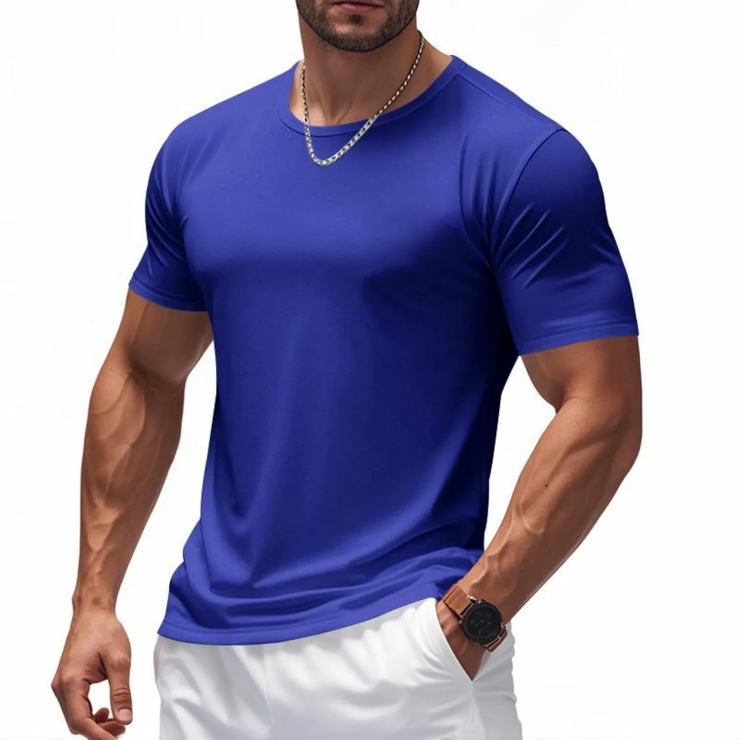 Mesh Workout Shirts for Men Casual Quick Dry Athletic Short Sleeve Moisture Wicking T-Shirts Lightweight Activewear