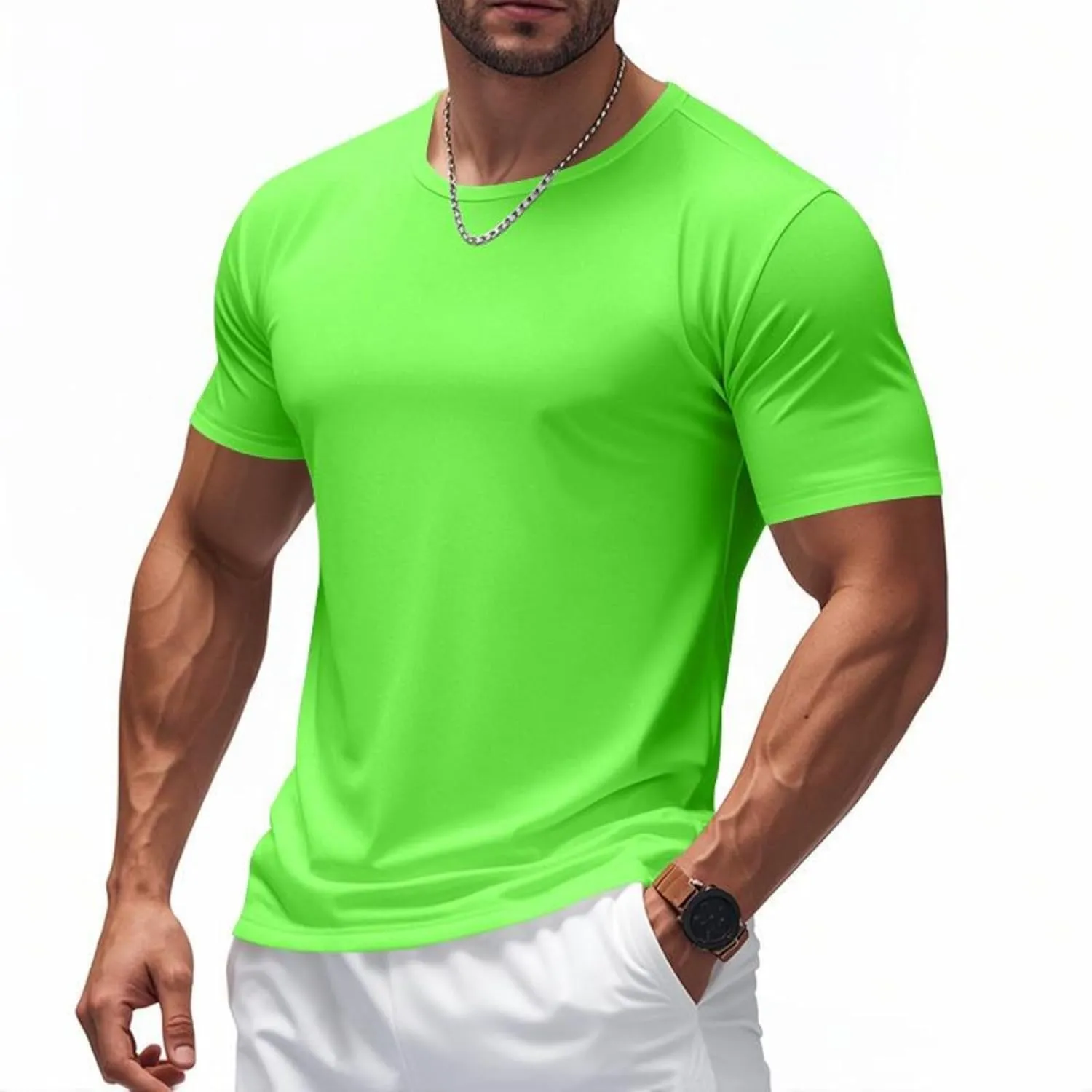Mesh Workout Shirts for Men Casual Quick Dry Athletic Short Sleeve Moisture Wicking T-Shirts Lightweight Activewear