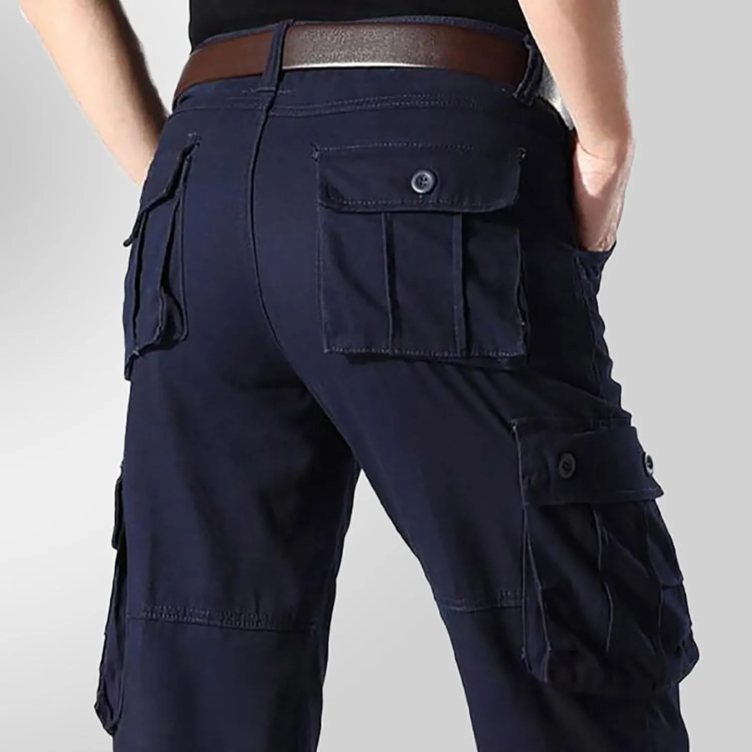 MIDOO Mens Pants Casual Stretch Athletic Training Track Joggers Drawstring Stretch Elastic Waist Pants Comfy Lounge Pants