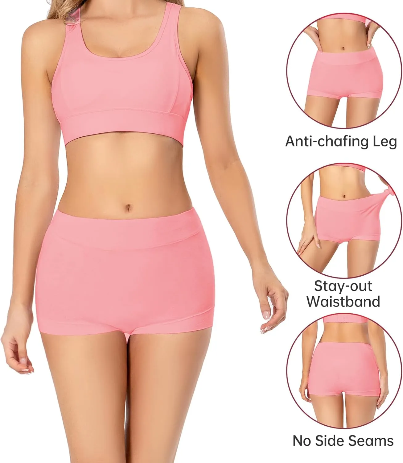 Migbean Boy Shorts Underwear for Women - Boxers for Women,womens Cotton Underwear,Boyshorts for Women,Cotton Boyshorts