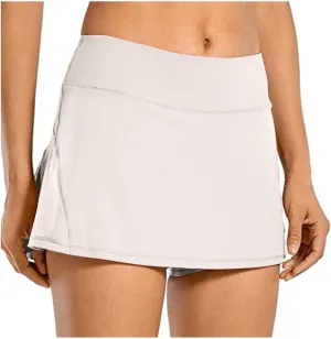 Mini Skirts for Women with Shorts High Waisted Tennis Skirts Tummy Control Pleated Golf Skorts Skirts with Pockets