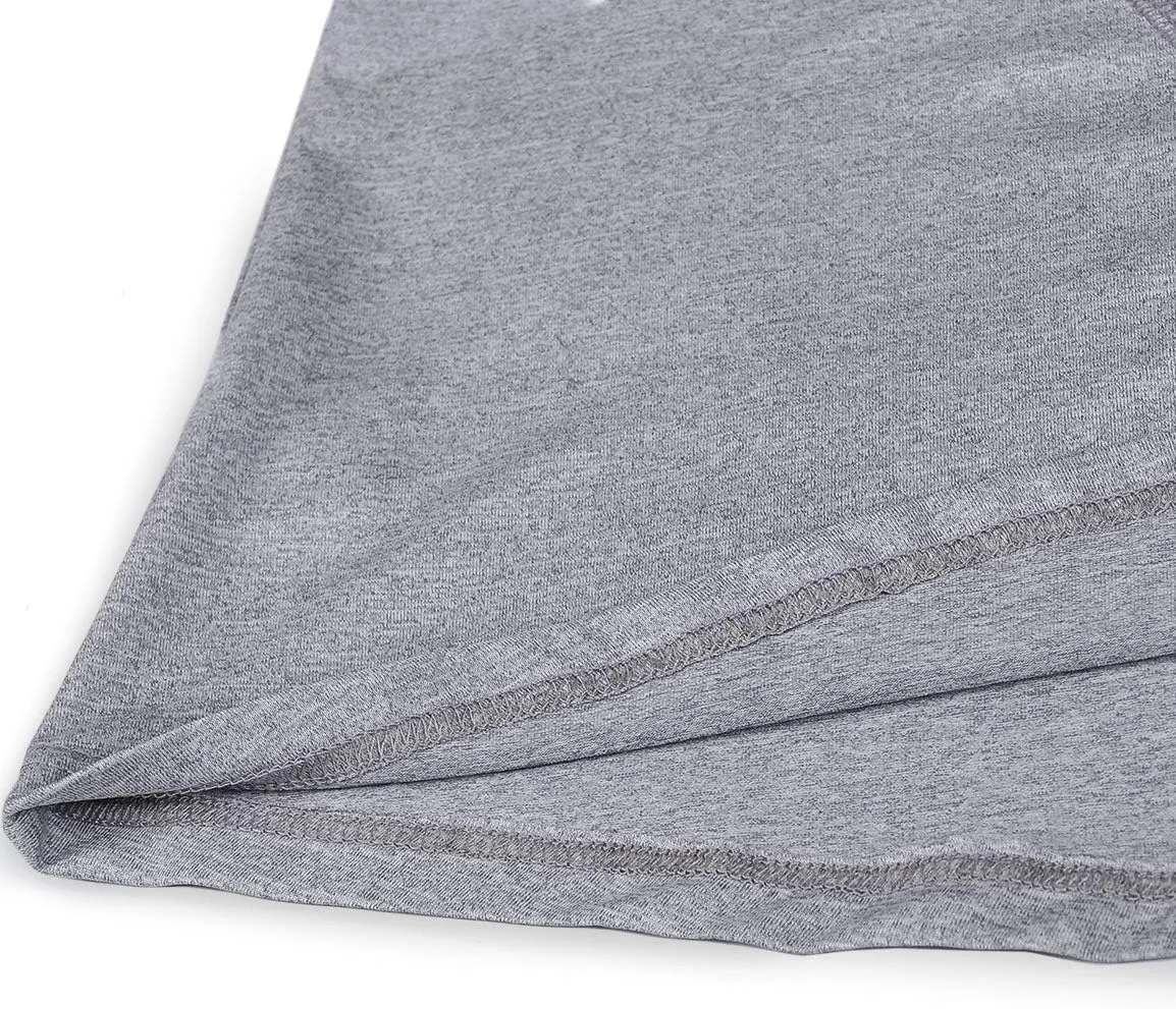 MOQIVGI Womens Crew Neck Casual Workout Tops Activewear Yoga Gym Sports Shirts