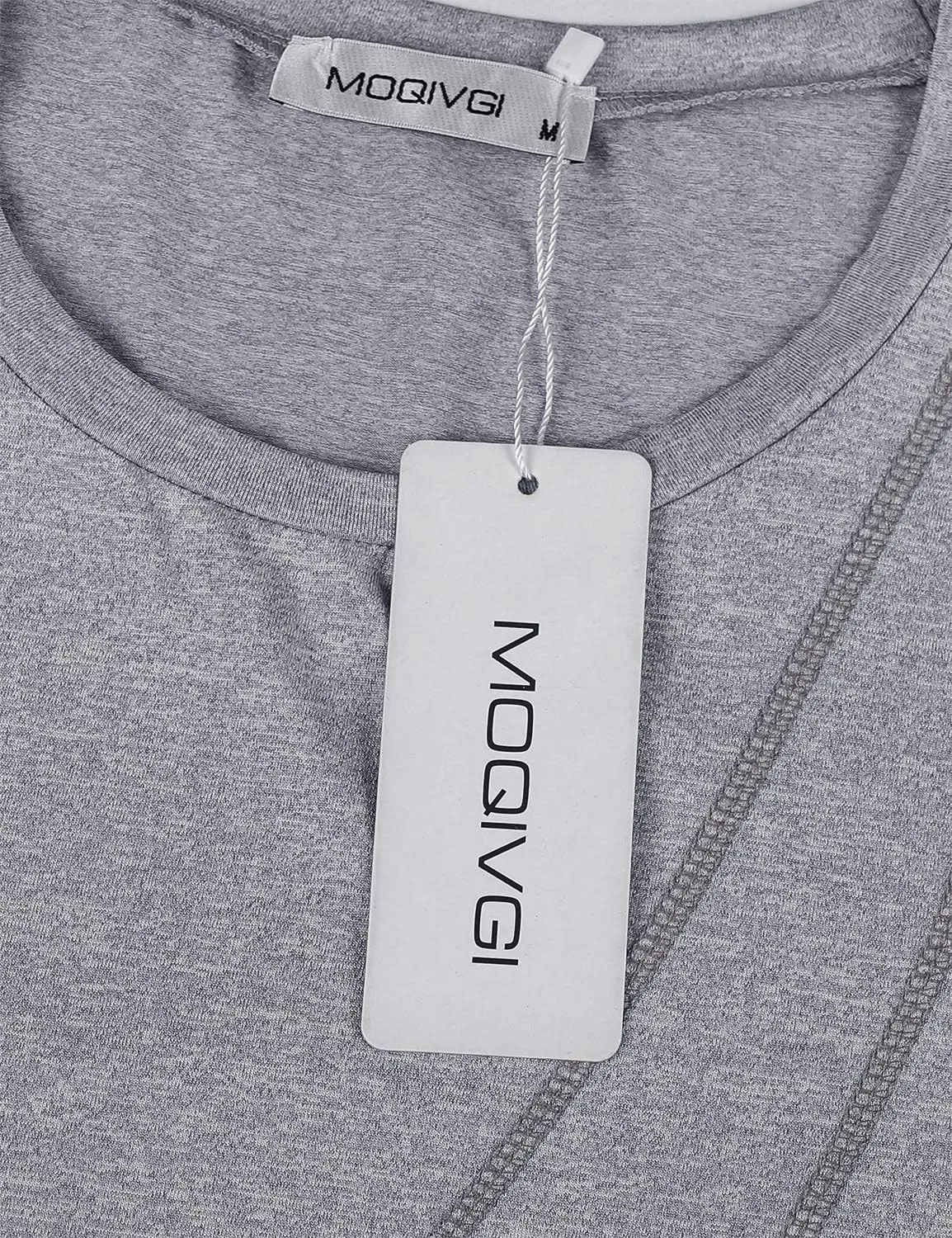 MOQIVGI Womens Crew Neck Casual Workout Tops Activewear Yoga Gym Sports Shirts
