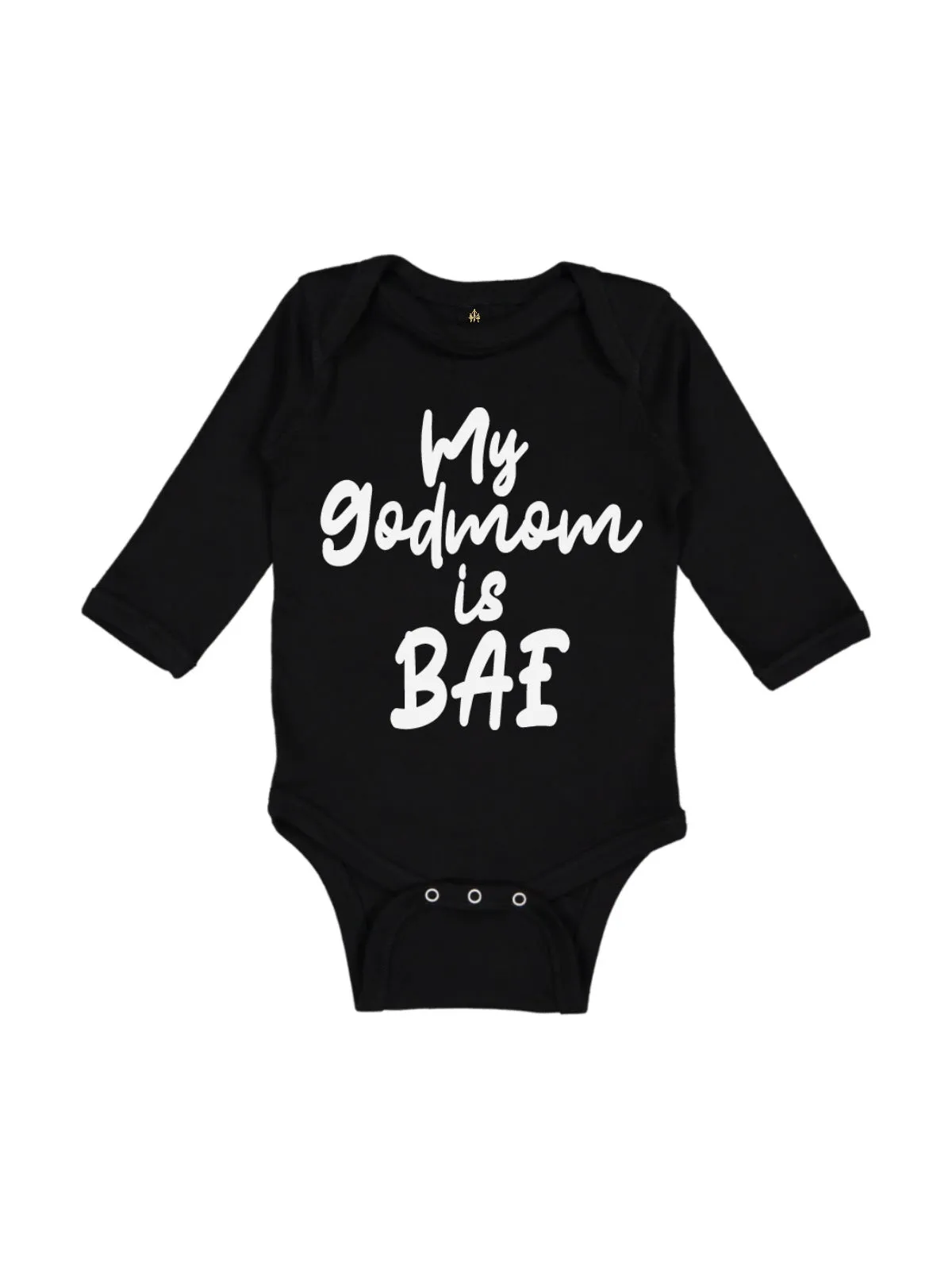 My God Mom is Bae Baby Bodysuit - Black