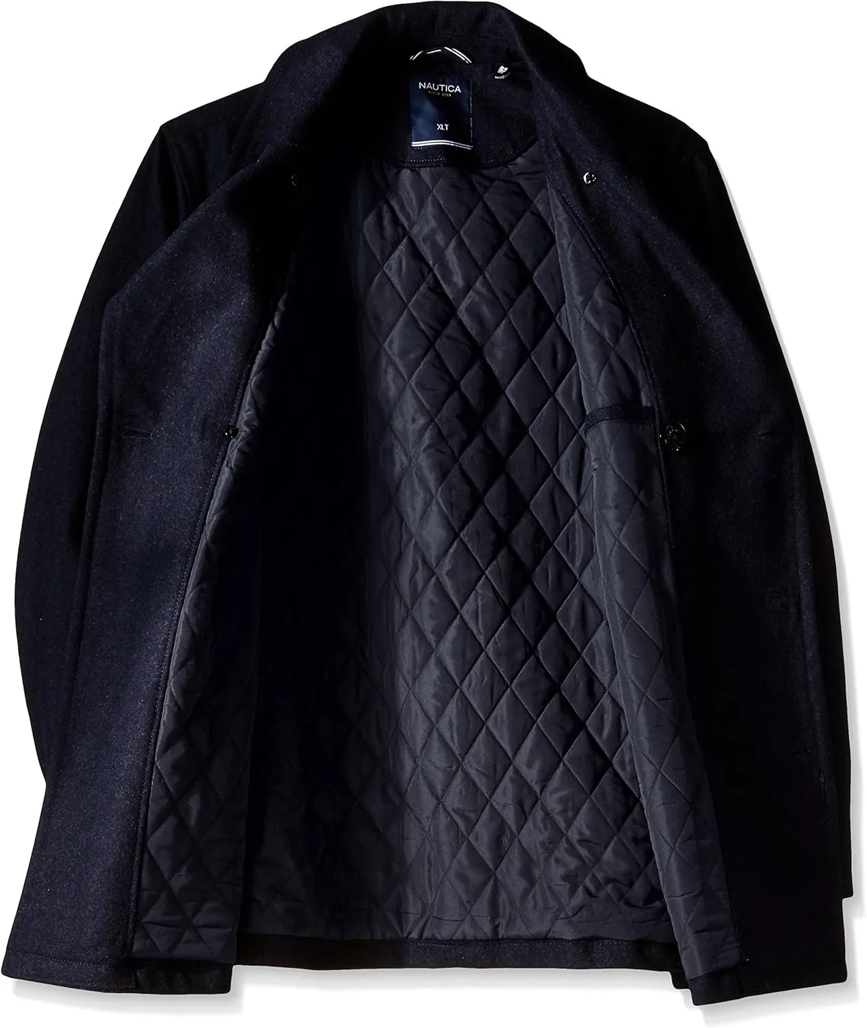 Nautica Men's Big & Tall Wool-Blend Peacoat