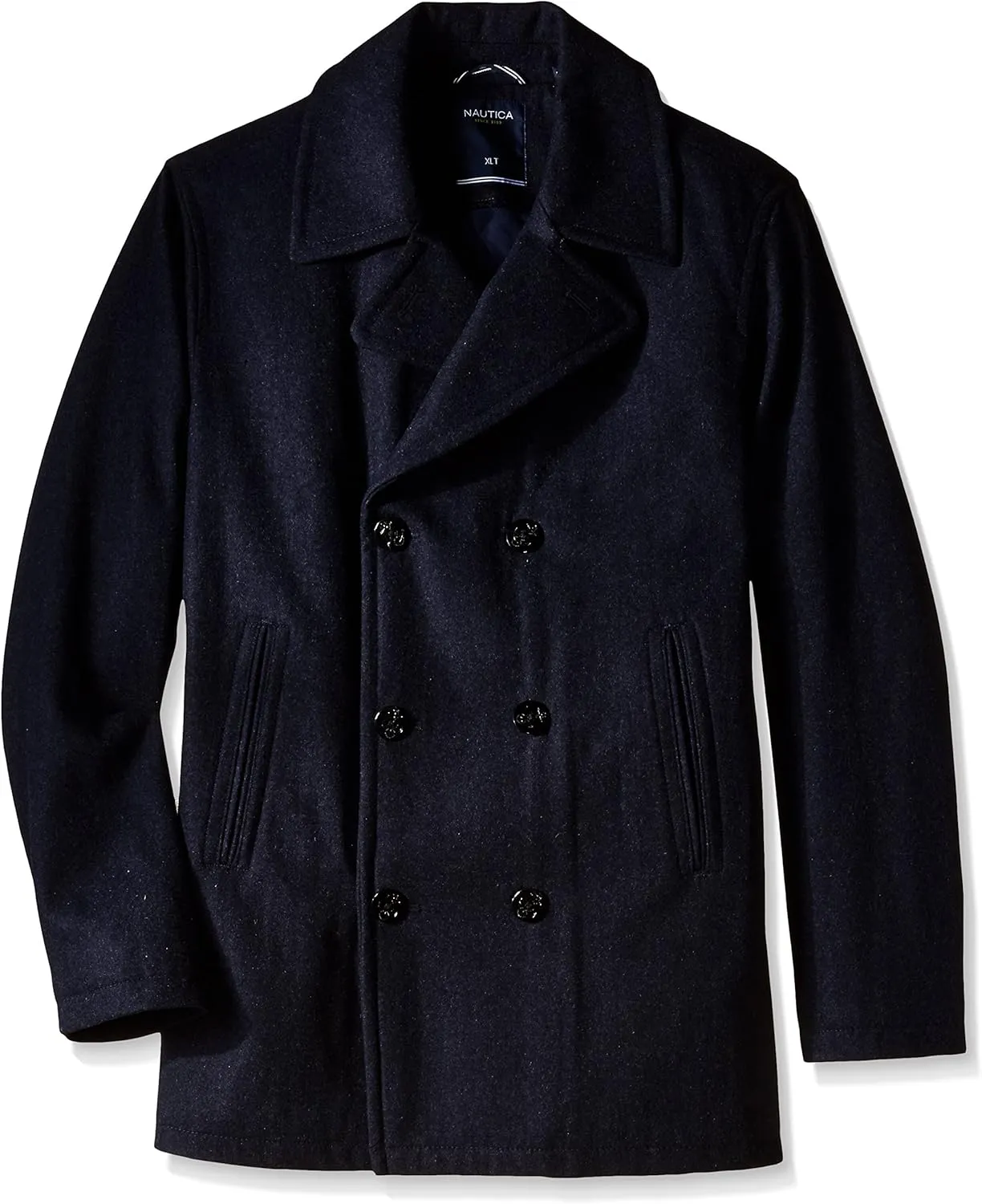 Nautica Men's Big & Tall Wool-Blend Peacoat