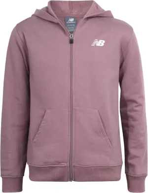 New Balance Girls' Active Sweatshirt - Zip-Up Fleece Hoodie Sweatshirt - Performance Activewear Sweatshirt for Girls (7-16)