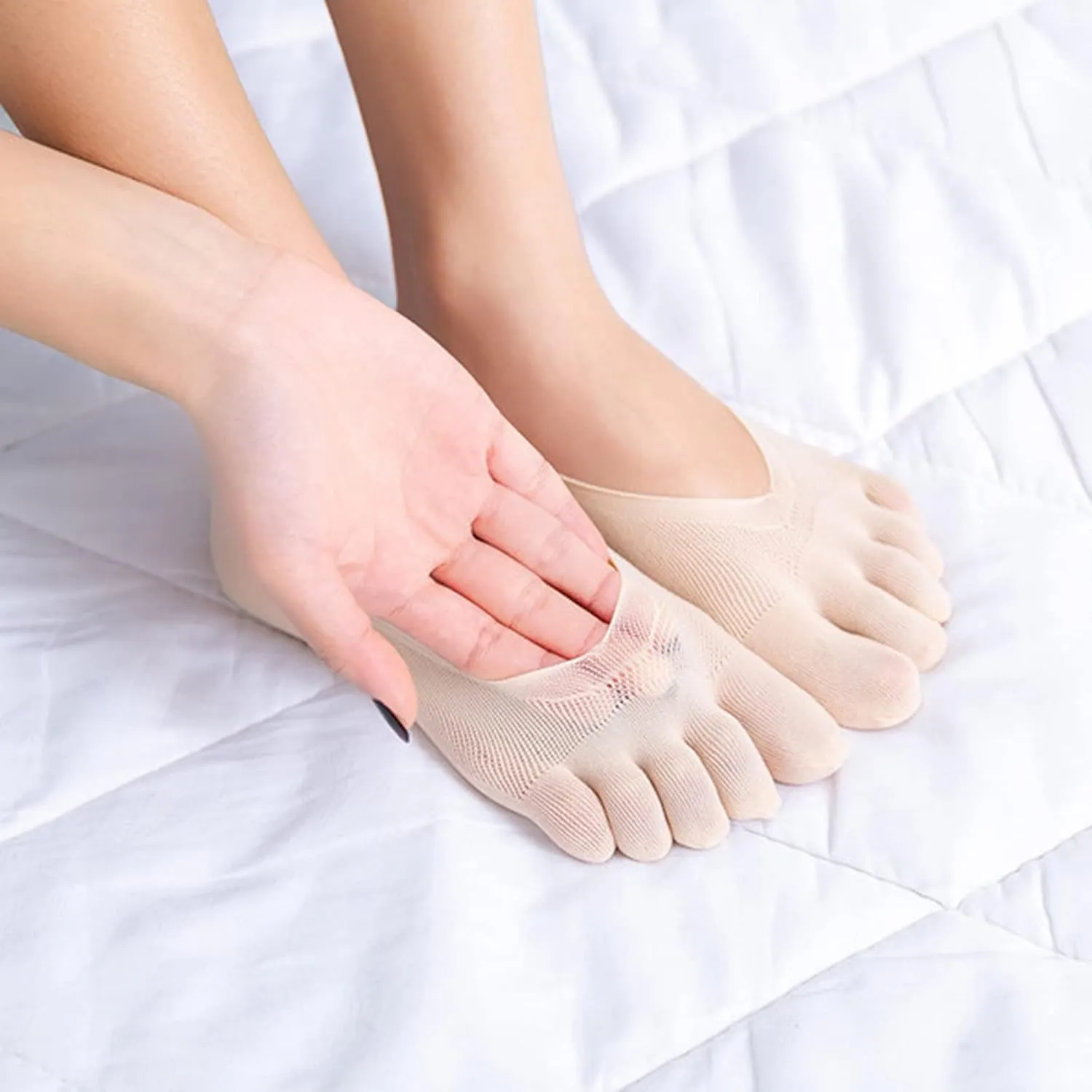 No Show Socks Women Non Slip Ultra Low Cut Socks Thin No Show Socks Low Cut Liner Casual Anti-Slip Socks