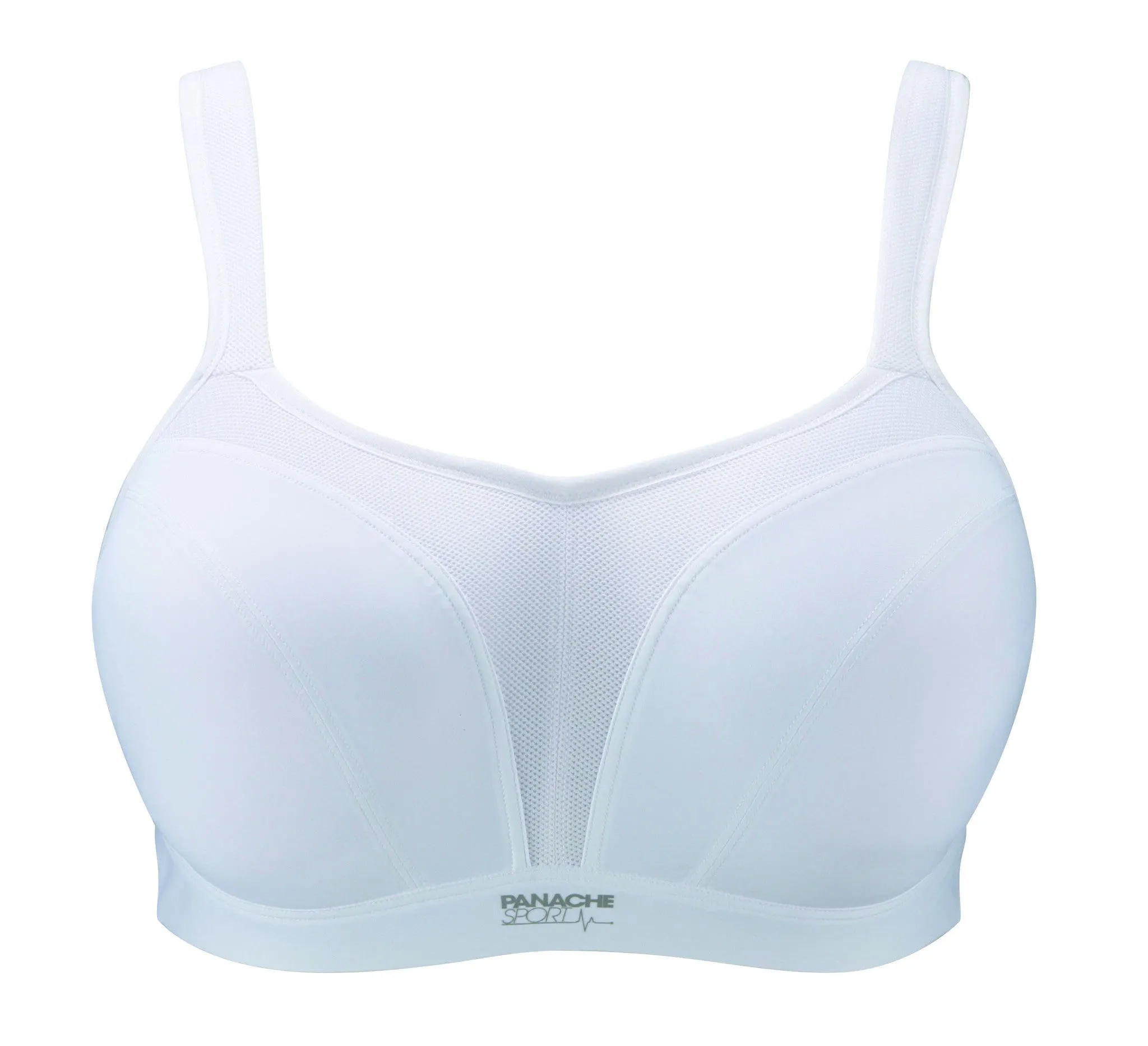 Panache Women's Full Cup Sports Bra - White - Sizes 36-40