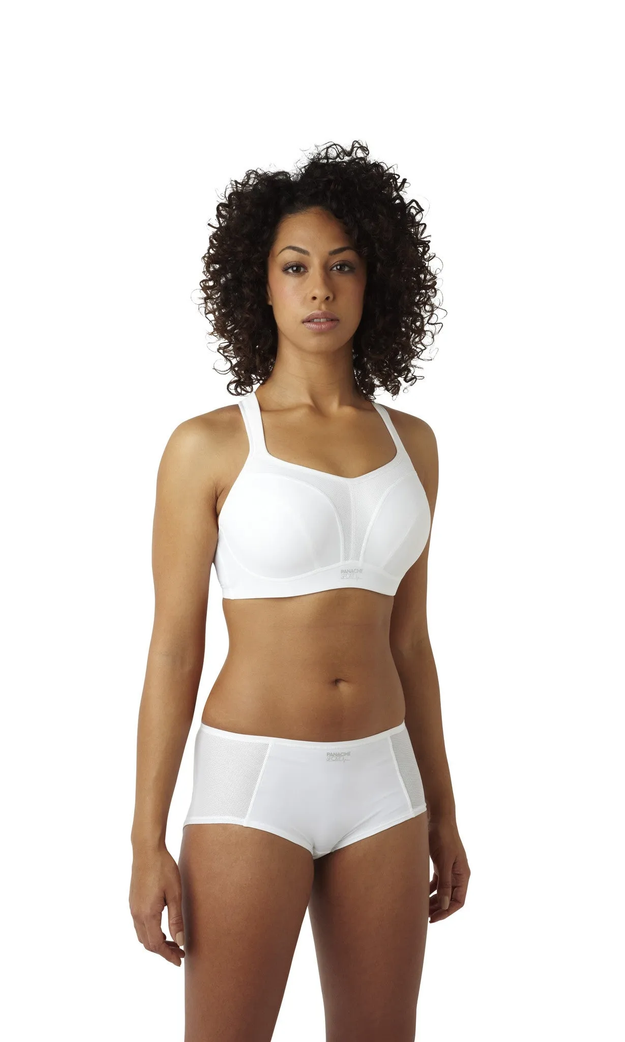 Panache Women's Full Cup Sports Bra - White - Sizes 36-40