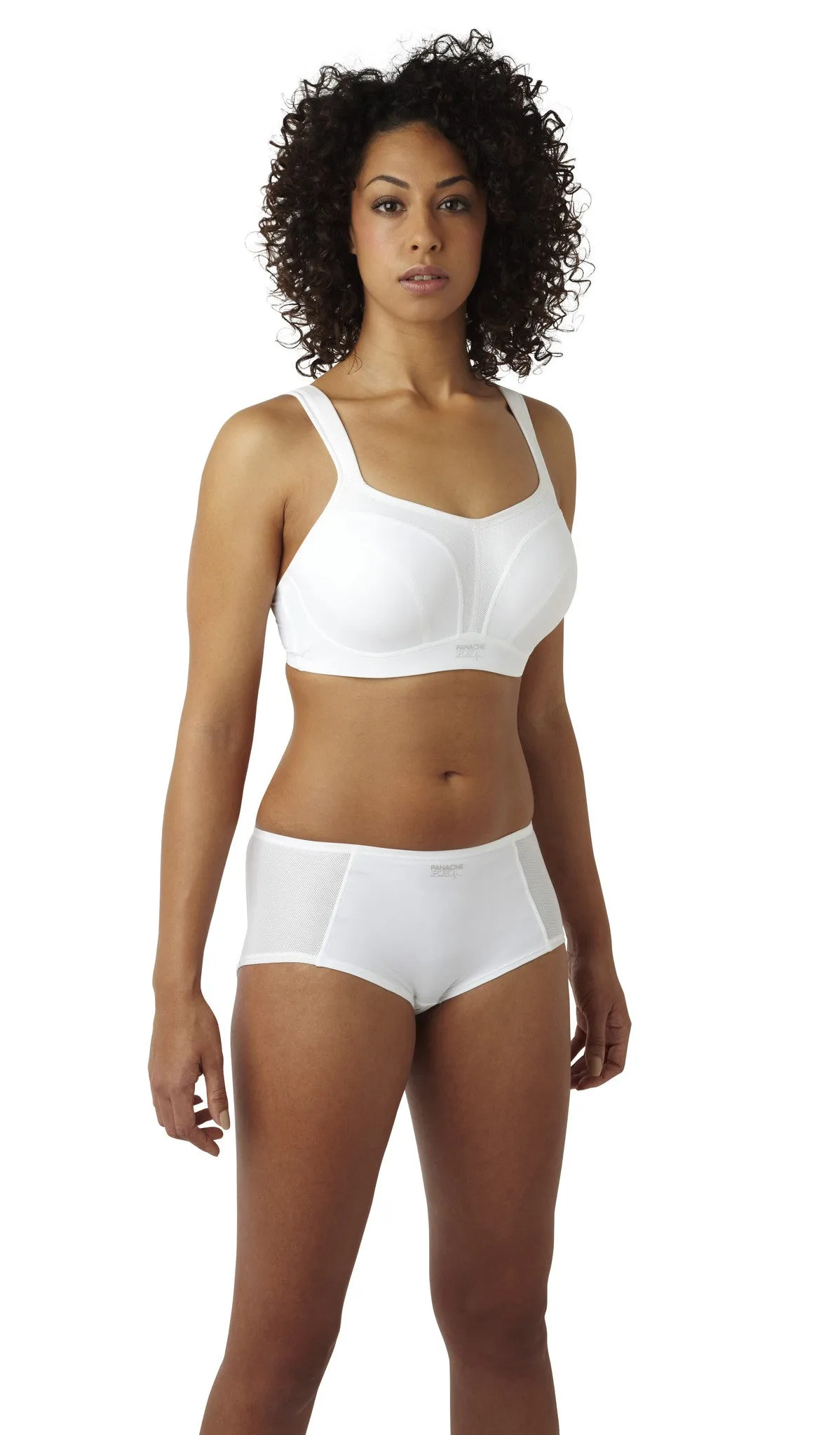 Panache Women's Full Cup Sports Bra - White - Sizes 36-40