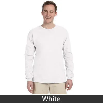 Phi Delta Theta Long-Sleeve Shirt, 2-Pack Bundle Deal - Gildan 2400 - TWILL