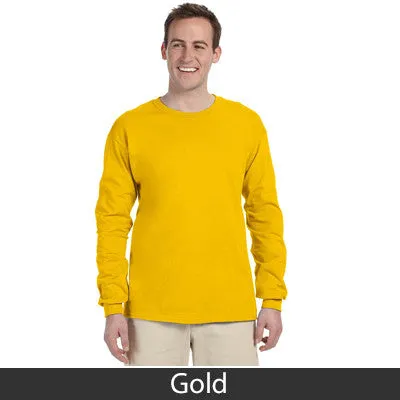 Phi Delta Theta Long-Sleeve Shirt, 2-Pack Bundle Deal - Gildan 2400 - TWILL