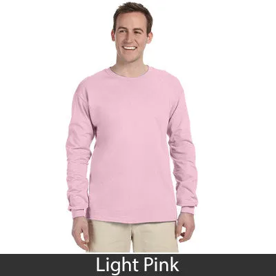 Phi Delta Theta Long-Sleeve Shirt, 2-Pack Bundle Deal - Gildan 2400 - TWILL