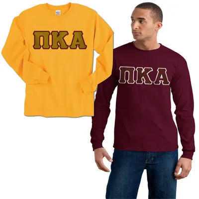 Pi Kappa Alpha Long-Sleeve Shirt, 2-Pack Bundle Deal - Gildan 2400 - TWILL