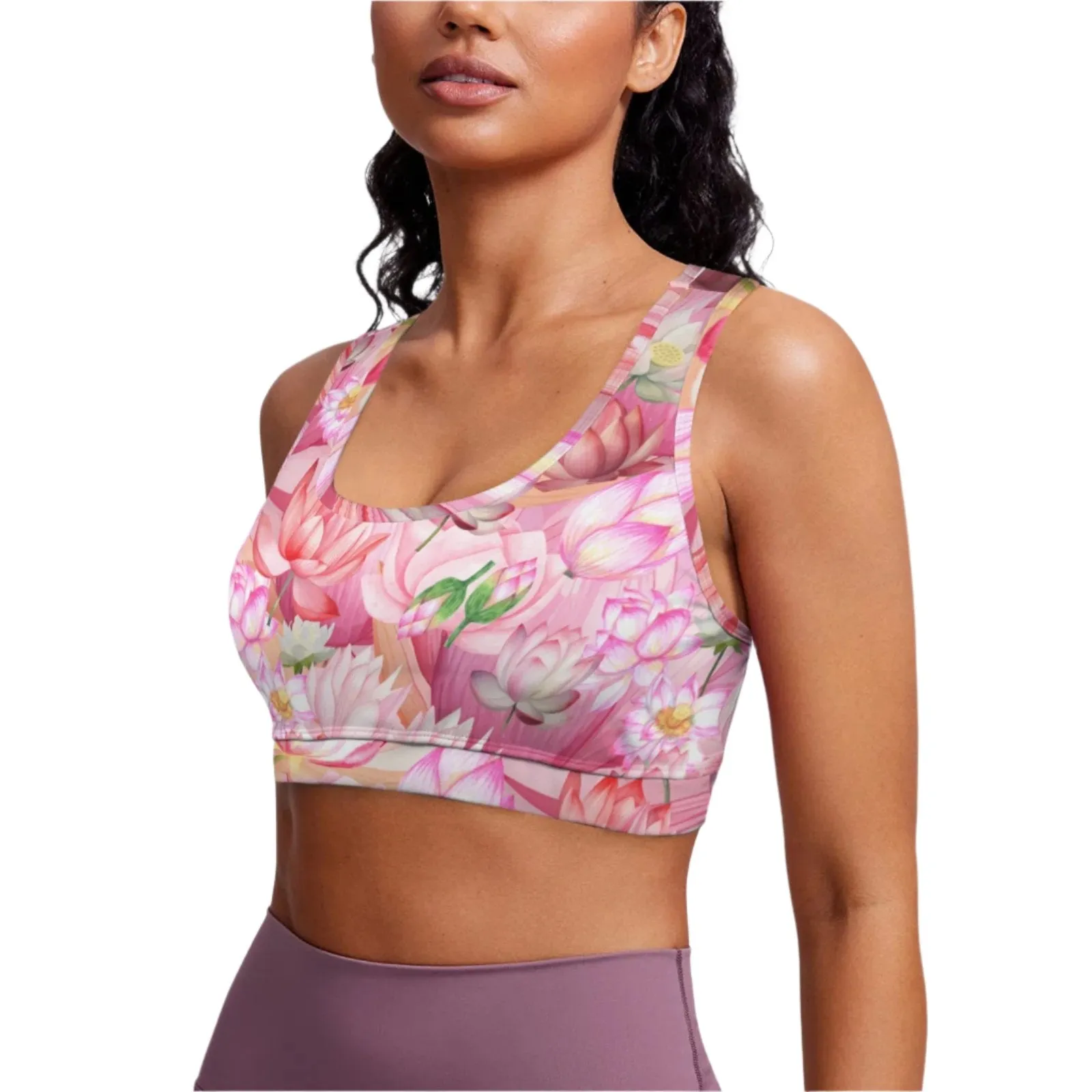 Pink Lotus Sports Top up to 5 XL (FWS)