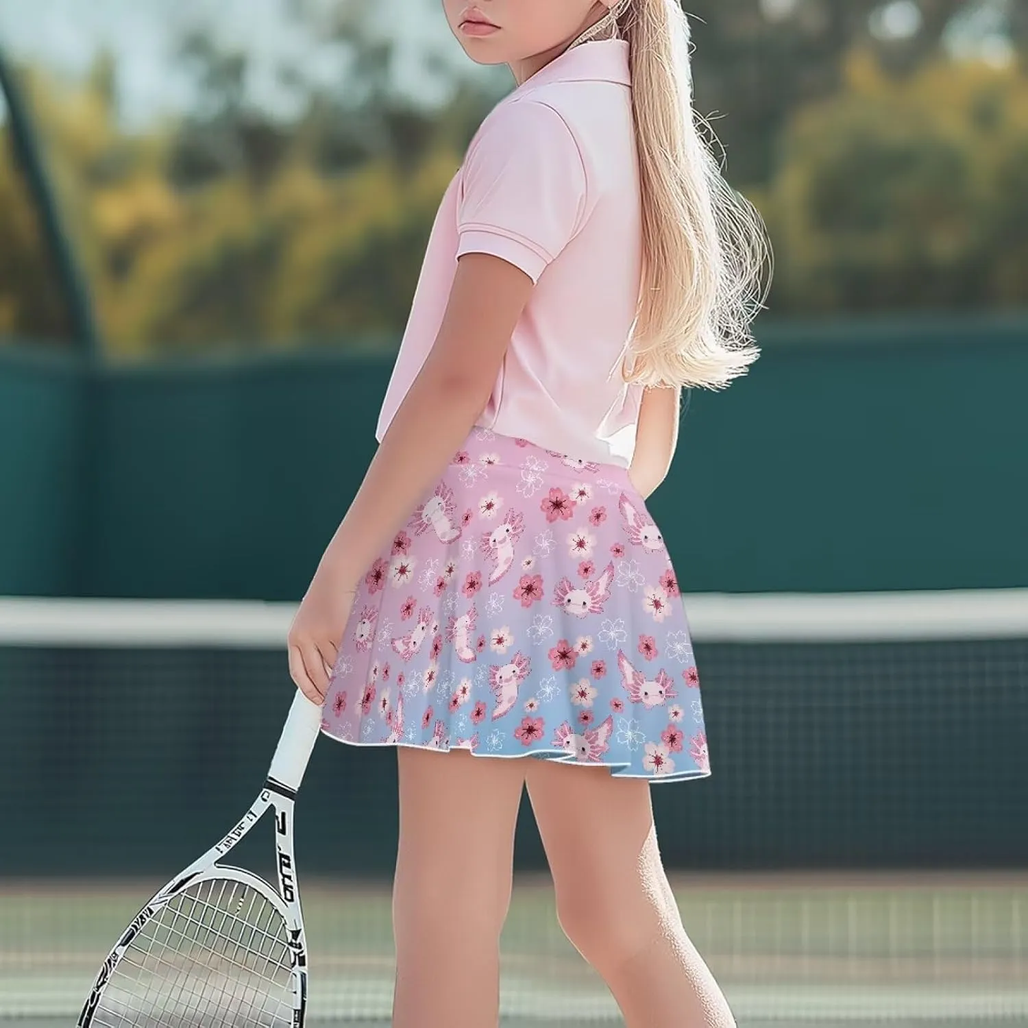 Pleated Skirts Girls' Tennis Skirts Golf Skort Athletic Skirts with Shorts