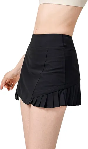 Pleated Tennis Skirts for Women, Pleated Athletic Skirts with Pocket Lightweight High Waisted Golf Skirt