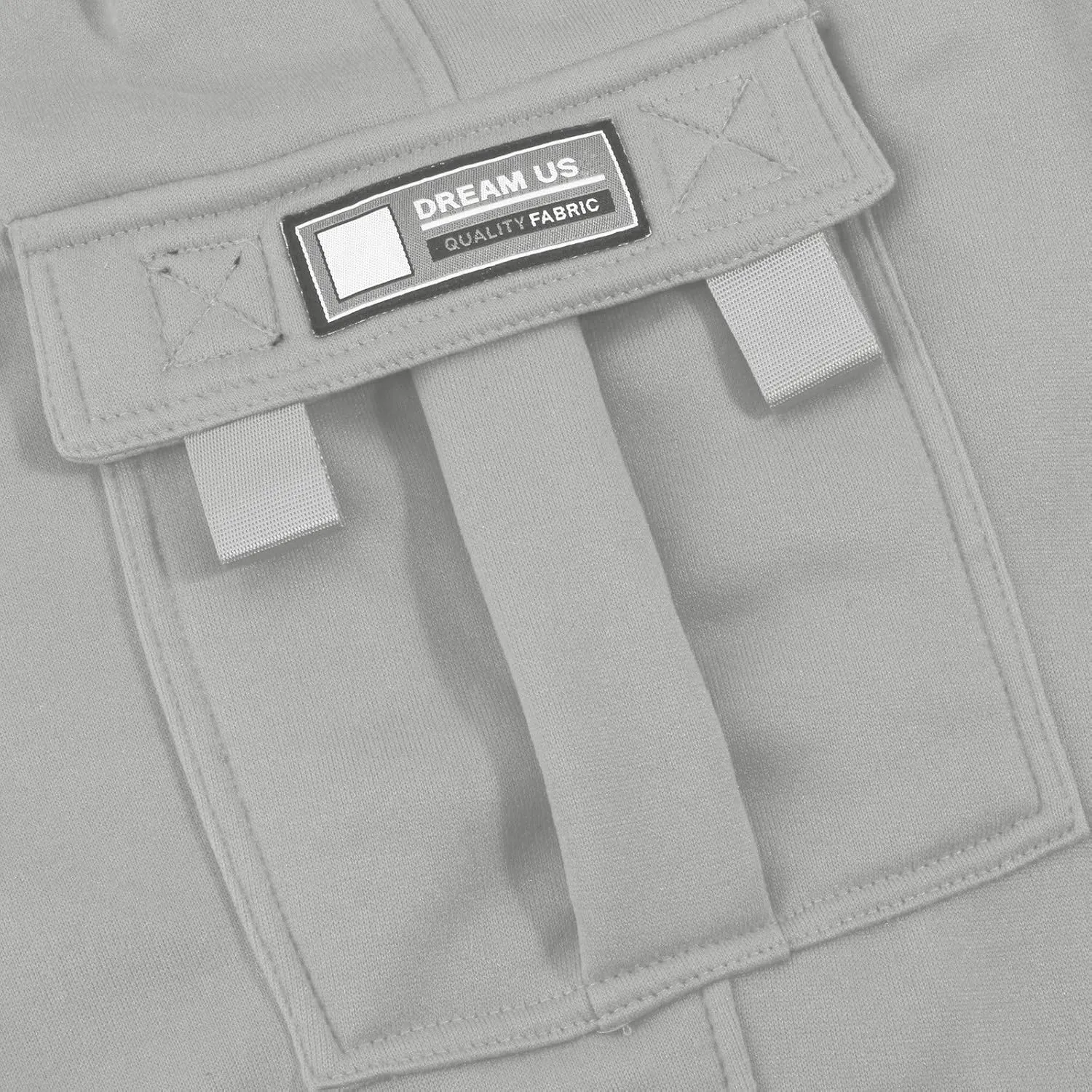 Plus Size Cargo Sweatpants for Men Casual Drawstring Waist Open Bottom Sweatpants Baggy Sweat Pants with Pockets