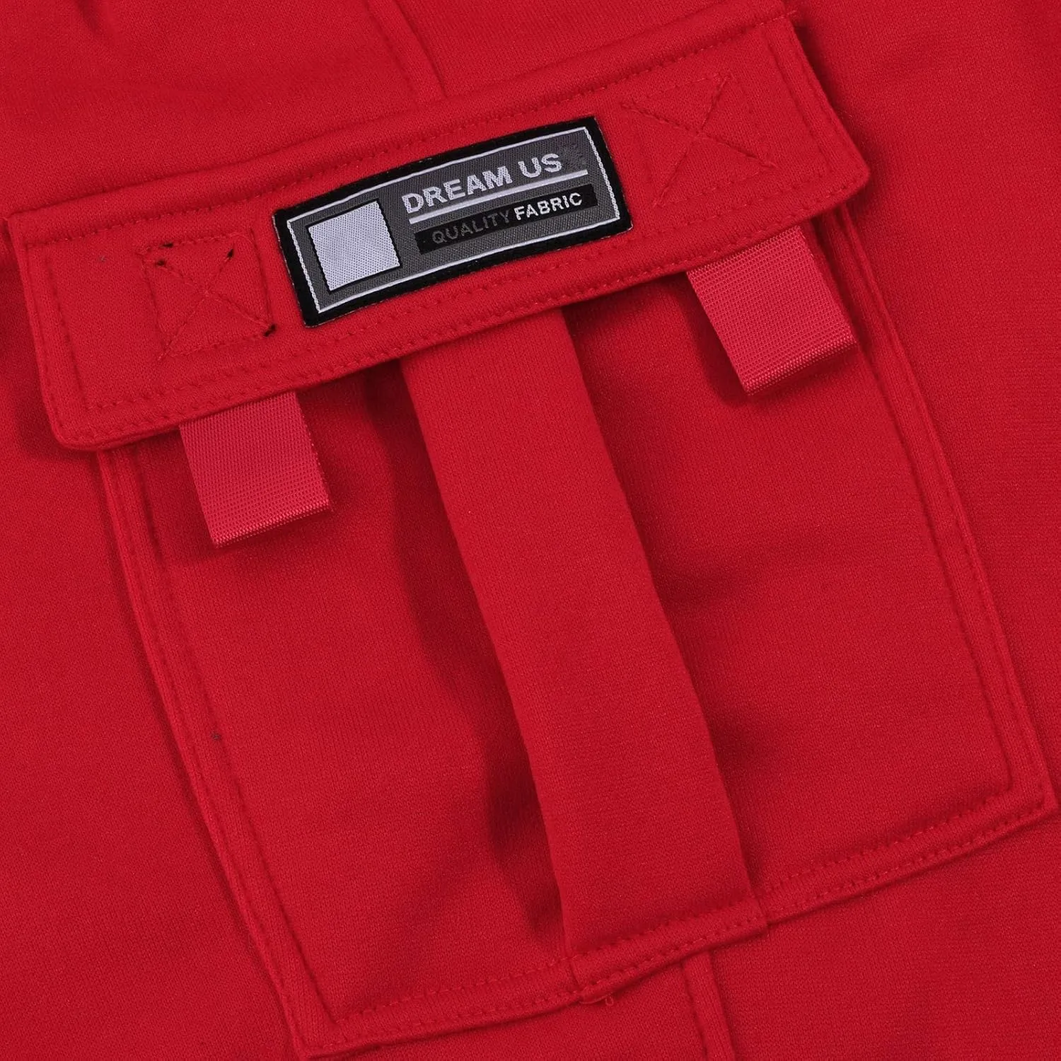 Plus Size Cargo Sweatpants for Men Casual Drawstring Waist Open Bottom Sweatpants Baggy Sweat Pants with Pockets